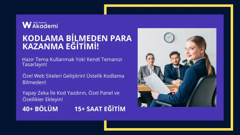 Sıfırdan Zirveye: Kodlama Bilmeden Web Sitesi Tasarlama Eğitimi